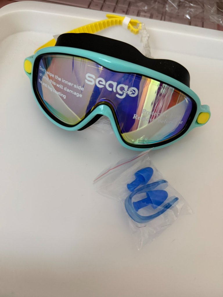 Seago Swim Goggles For Kids 314 AntiFog  Uv Wide Clear View Boys Girls